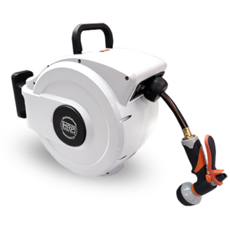 White Garden Hose Reel | Wall Mounted Hose Reel