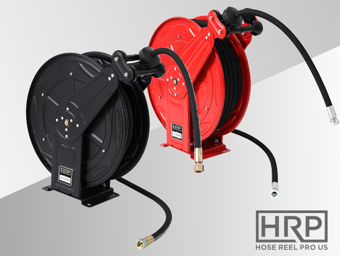 Black And Red High Pressure Hose Reel